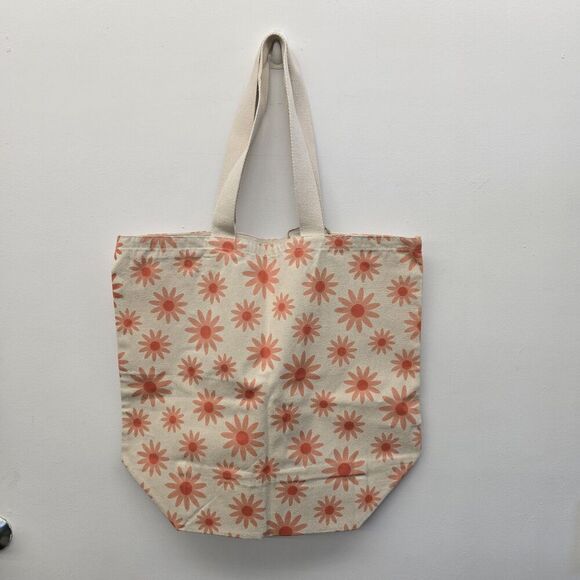 NWT BOHO LIVING ECO & Reusable Tote Bag 💯 Cotton X-Large 20” x 19” x 8.5” - Picture 5 of 5